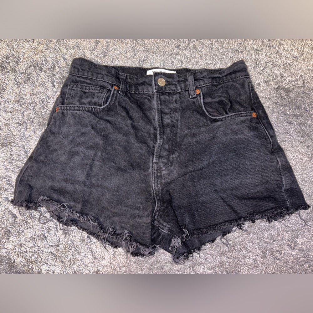 Reformation High Rise Jean Shorts